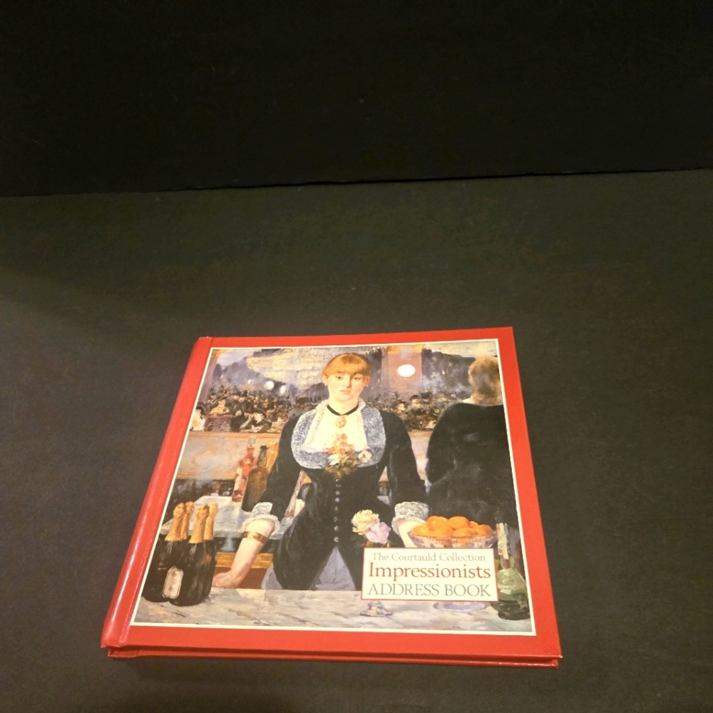 VINTAGE THE COURTLAUD COLLECTION IMPRESSIONIST ADDRESS BOOK